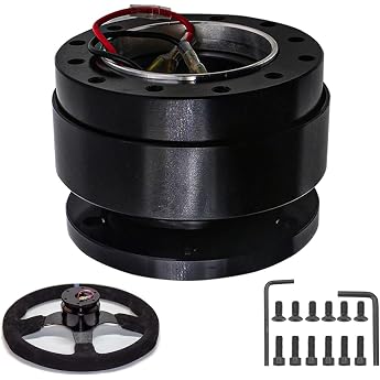 Steering Wheel Quick Release 6 Holes Universal Steering Wheel Snap Off Boss Kit Screw Ball Steering Wheel Quick Release Hub A