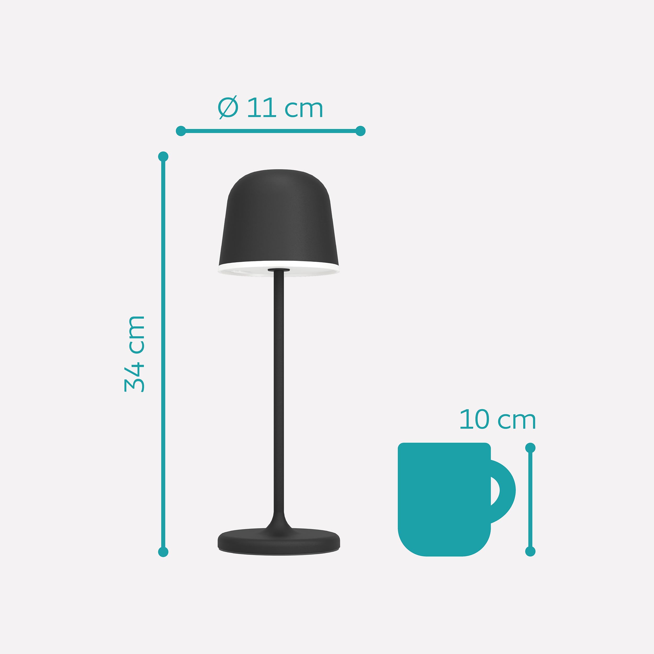 EGLO LED lampa stołowa zewnętrzna Mannera
