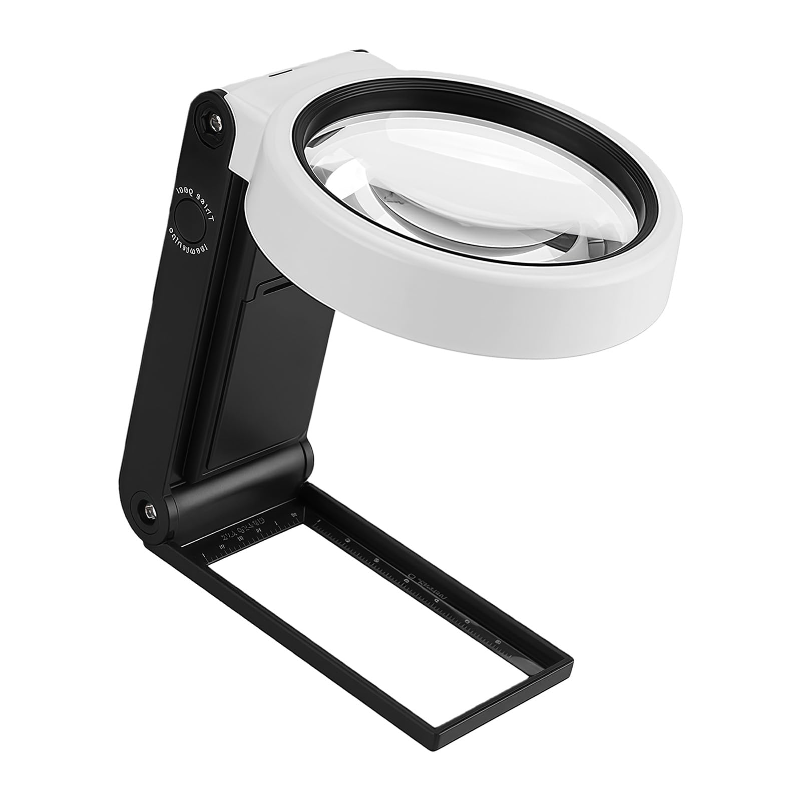 Magnifier with 10X Zooming and Ergonomic Handle Magnifing Glass for Comfortable Reading and Crafting Inspection Magnifier