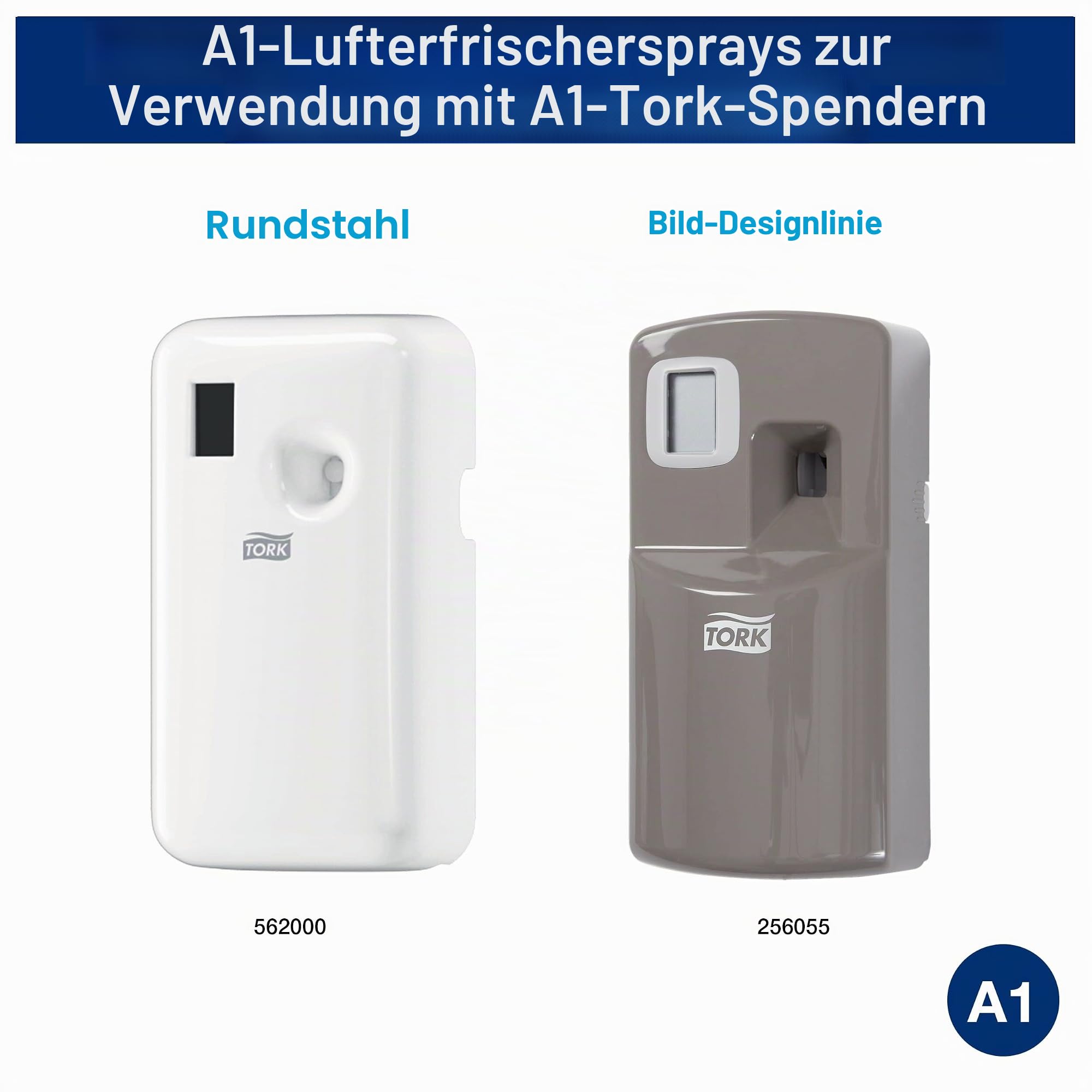 Tork 236056 Lufterfrischer Sprays im Mixed Pack - 4x Blütenduft, 4x Zitrusduft, 4x Fruchtduft / Neutralisieren unangenehme Gerüche / 12er Pack Nachfüller Duftspray A1 Premium / 12x75ml