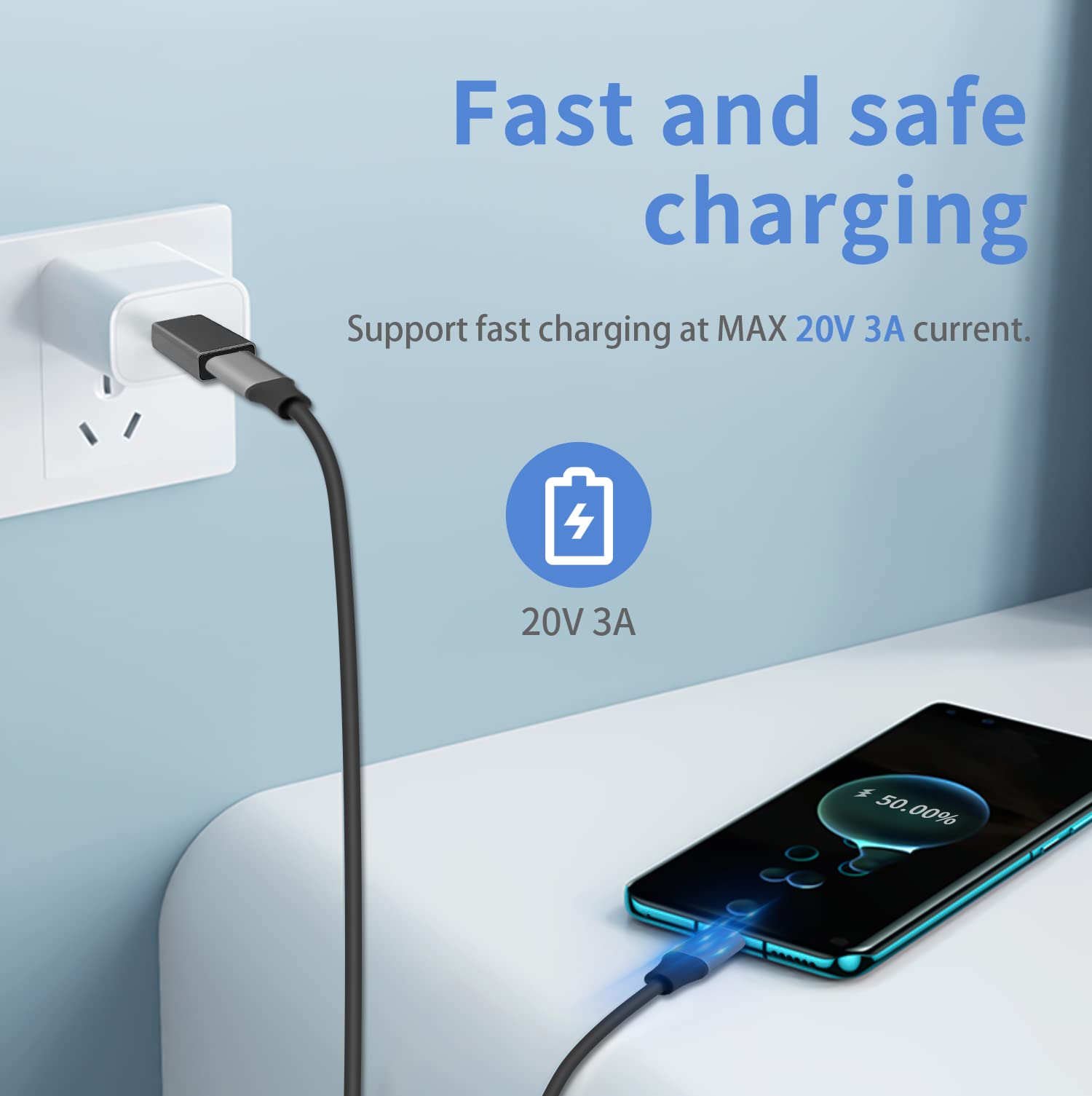 Duttek adattatore USB C femmina a USB 3.0 maschio, 10GB da USB A a USB Type C 3.1 Gen2 per ricarica rapida e trasferimento dati per Telefoni, Laptop e Computer