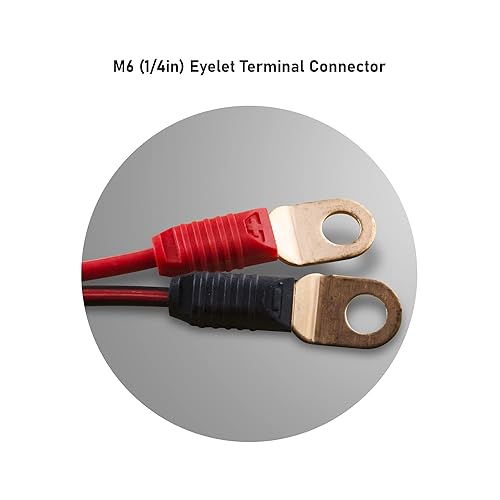Miniatura 3 de Arnés de cables compatible con NOCO(R) GC002 X-Connect, M6 (14 pulgadas) conector de terminal de ojal