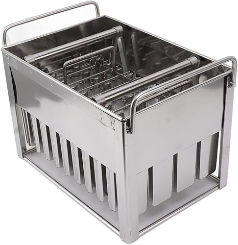 Miniatura 9 de 40 moldes de paletas de acero inoxidable, paleta comercial de paletas de hielo, 40 agujeros, para hacer helados, soporte para palitos de bricolaje,