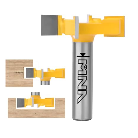 MNA CNC Spoilboard Surfacing Router Bit,4PCS Router Bit Set,1/2 Inch Shank,4 Wings,2-Inch Cutting Diameter,1/4 5/16 3/8 1/2 Milling Depth