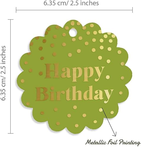 Miniatura 109 de Etiquetas colgantes para botellas de feliz cumpleaños, paquete de 100 unidades Blanco,Aqua Blue,Negro,Azul,Azul turquesa oscuro,Rosa