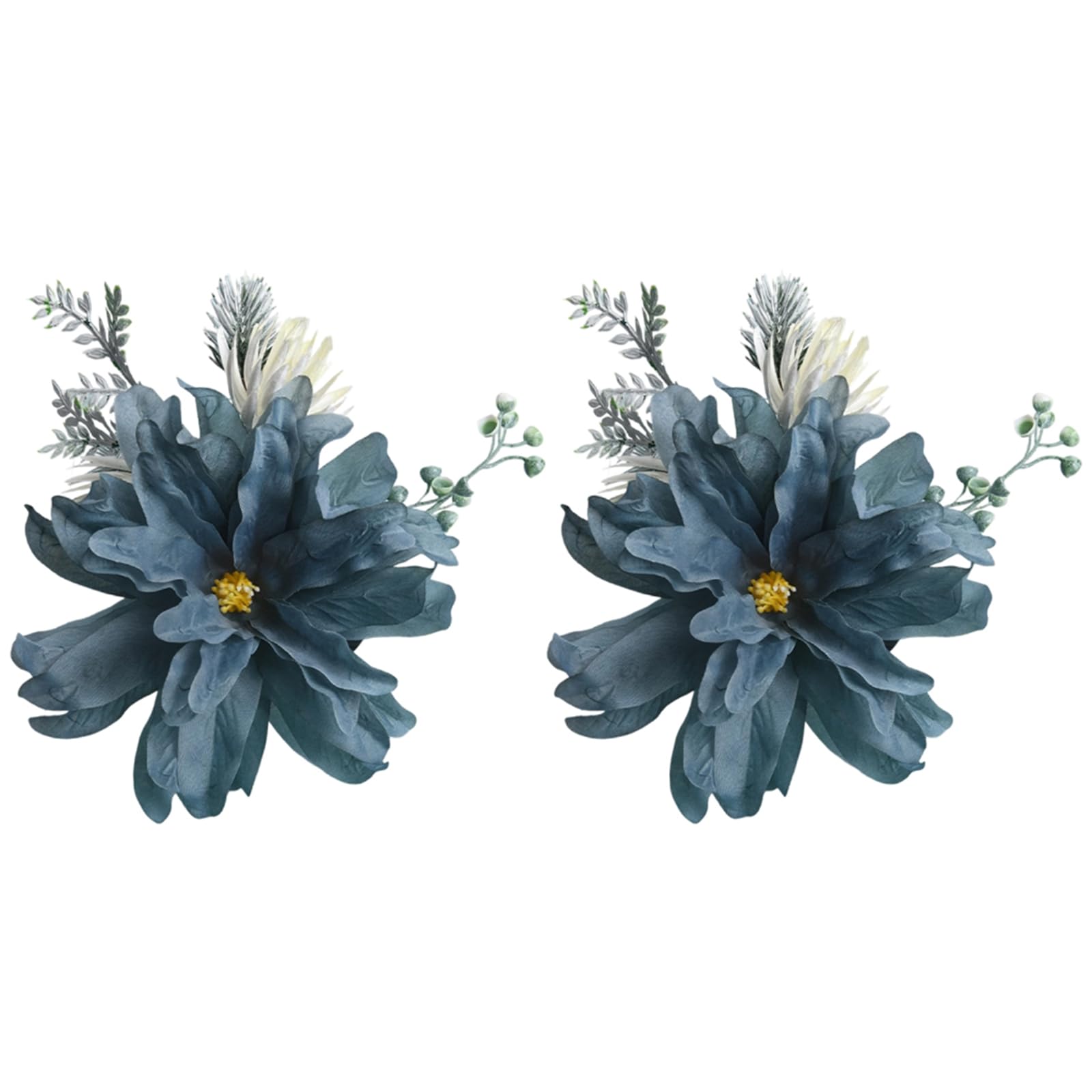carotoe Realistic Silk Flower Drapery Holdbacks for Event Staging Hotel Window Adornment Easy-Install Ties Photography Studio Flowers