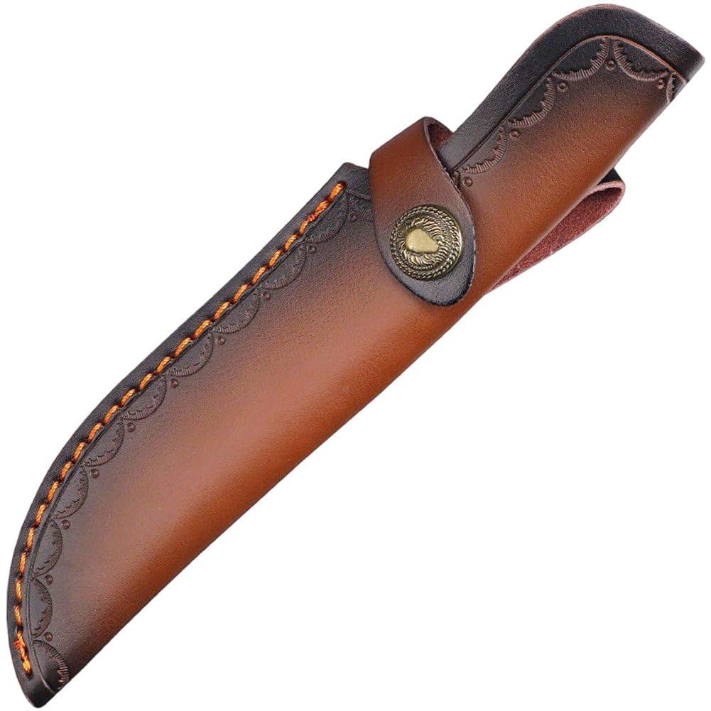 Brxmpn Cowhide Knife Cover Leather Knife Sheath Knife Storage Bag for Camping Fishing and Outdoor Activities Knife Protection