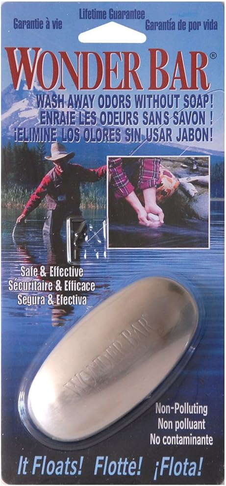 Wonder BarStainless Steel Soap - Odor Remover is Great for Removing Fish Smell, Garlic, Onions and other Strong Odors. Environmentally Friendly, Safe and Effective