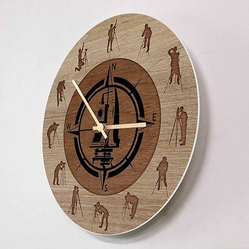 Miniatura 5 de Geek Alerts Reloj de pared para trabajo de construcción, ingeniero, decoración del hogar, funciona con pilas, cuarzo silencioso, impreso, 12