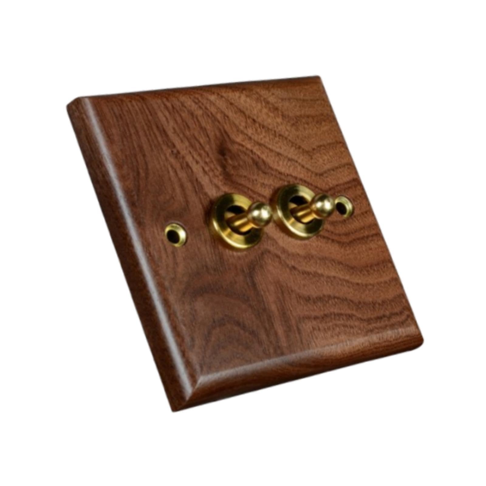 CLUB BOLLYWOOD® Lighting Switch Plate Premium Wooden Outlet Panel for Living Room Kitchen Hotel Two Levers|Home & Garden | Home Improvement |Switch Plates & Outlet Covers|1 Lighting Switch Plate-image-27