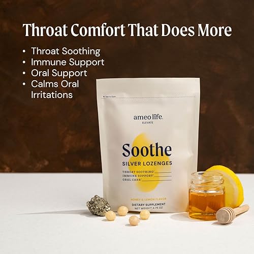 Miniatura 2 de Ameo Life Gotas líquidas de plata coloidal de 150 mcg con sabor a miel y limón, suplemento de apoyo inmunológico de 100 unidades, alternativa