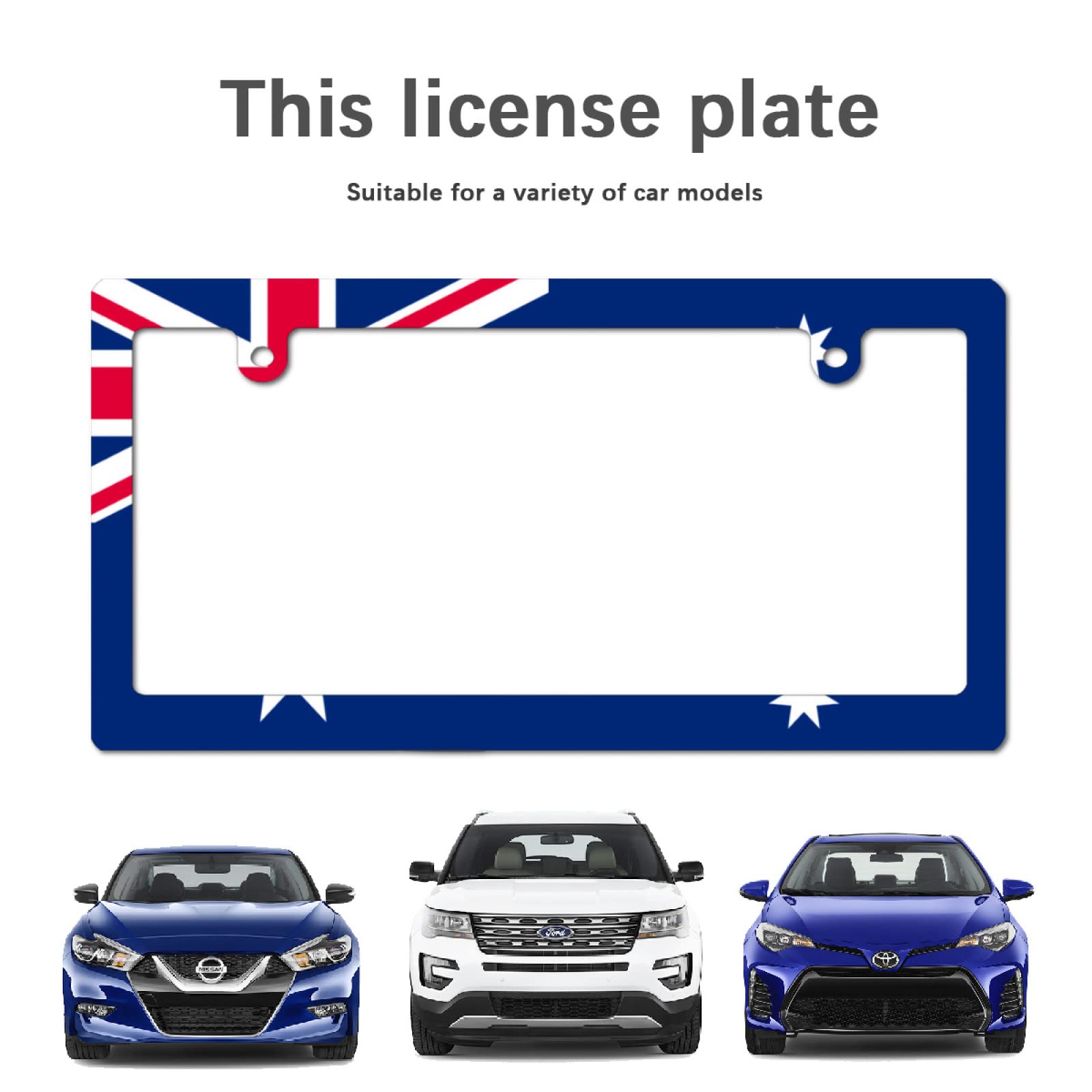 Amazon.co.jp: 車用 ナンバーフレーム オーストラリア 国旗 ナンバー