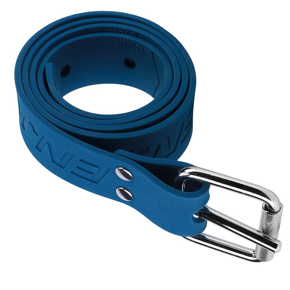 Cintura Resistente con Pesi per Immersione con Fibbia a Sgancio Rapido per Snorkeling e Immersioni in Apnea, Misura Regolabile 61 Pollici, Robusta Gomma Blu