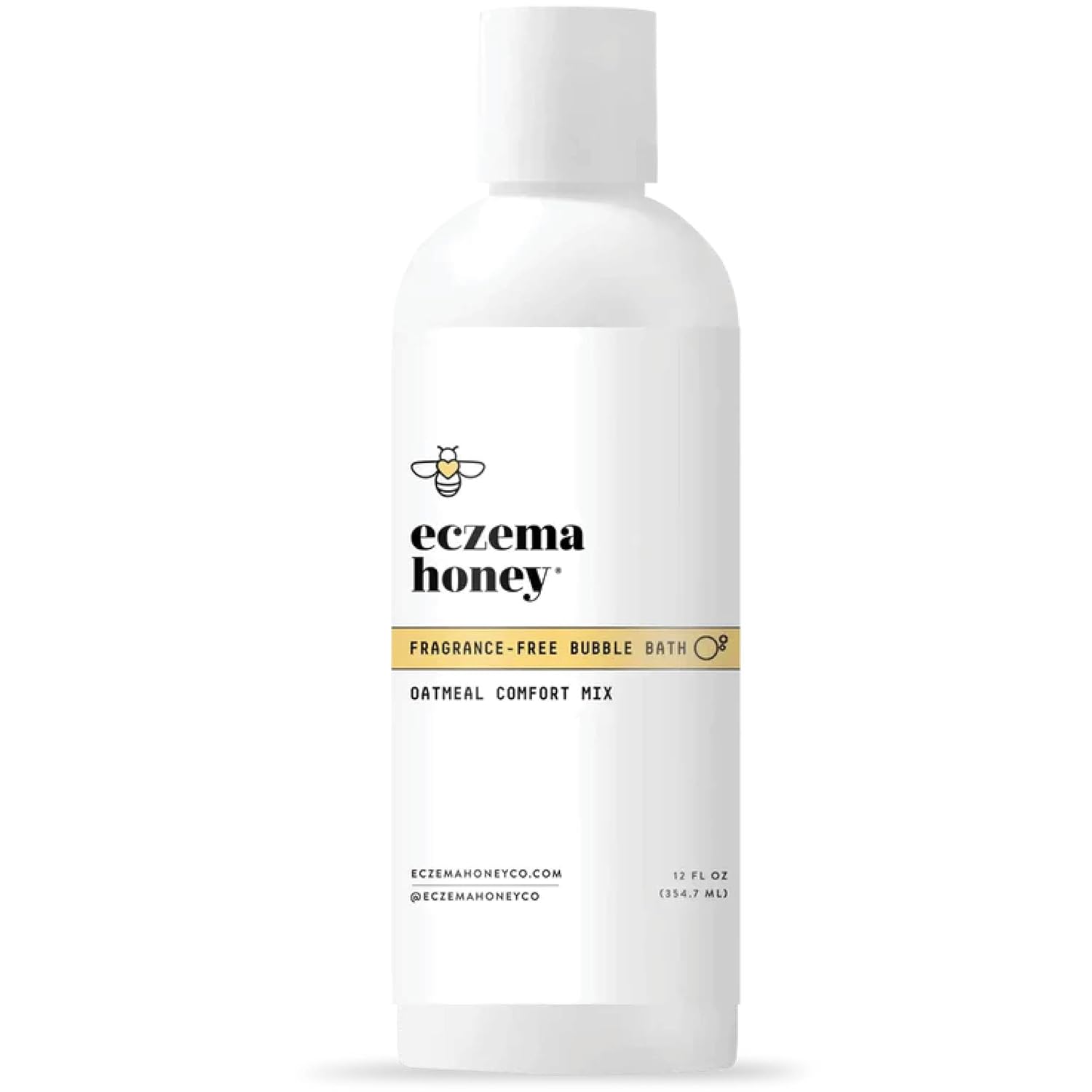 ECZEMA HONEY Fragrance-Free Oatmeal Comfort Bubble Bath – Sensitive Skin Body Wash & Bath Soak – Moisturizing Bath Products – Nourishing Bubble Bath for Women, Men, & Kids (12 Oz) ECZEMA HONEY Fragrance-Free Oatmeal Comfort Bubble Bath – Sensitive Skin Body Wash & Bath Soak – Moisturizing Bath Products – Nourishing Bubble Bath for Women, Men, & Kids (12 Oz)