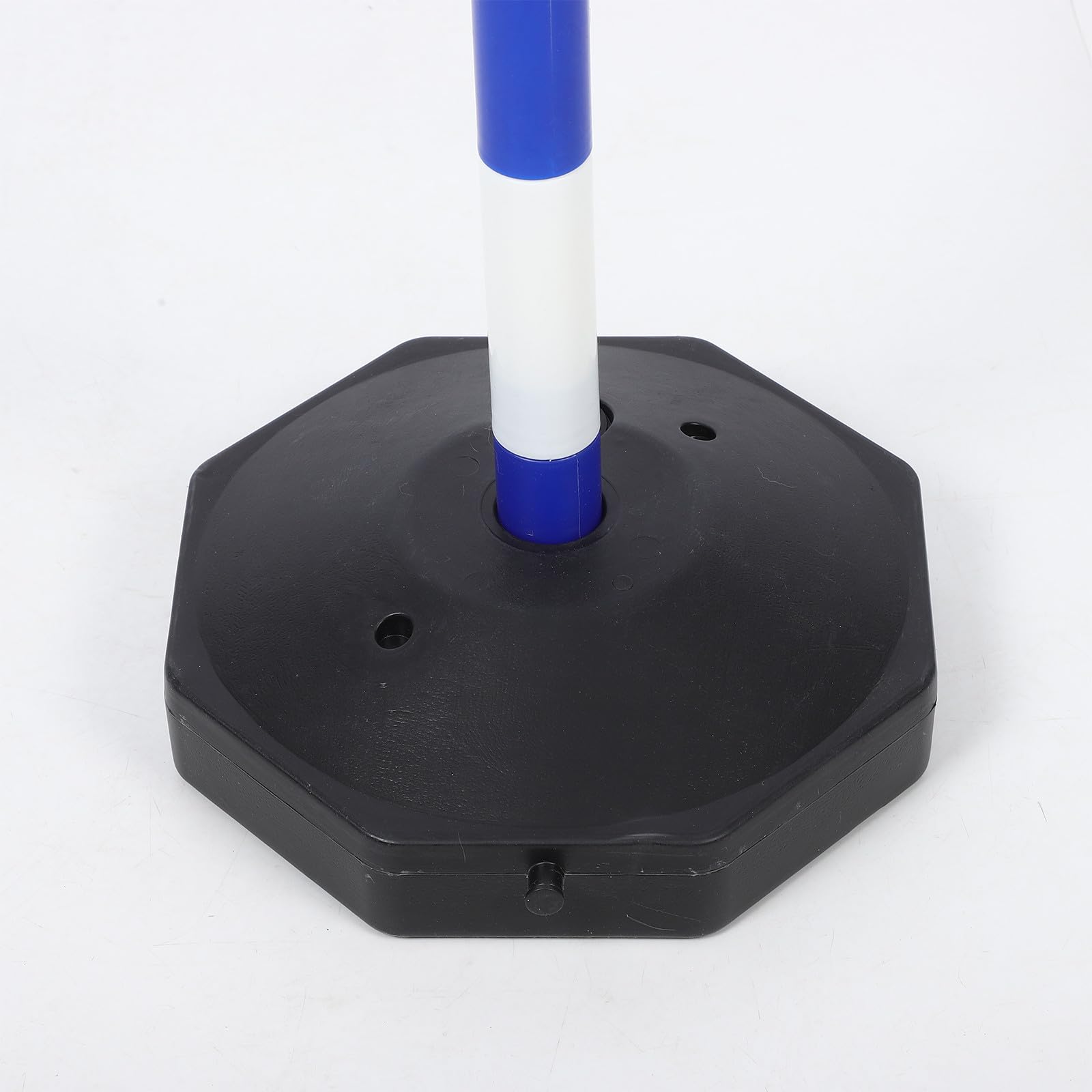Poste Delineador Base para Agua y Cono Portátil en Azul para Barreras de Estacamiento y Control de Multitudes