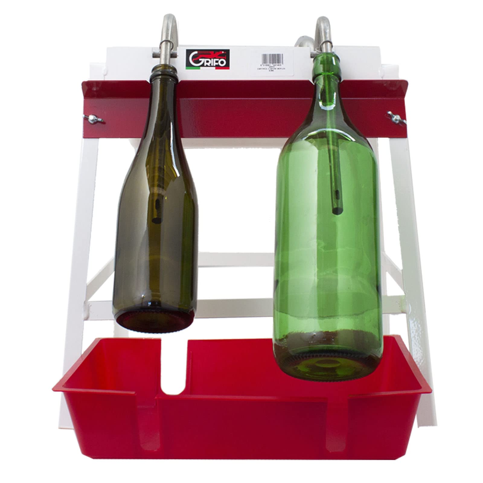 La zappa Riempitrice a vaschetta con sifoni in Acciaio Inox per Bottiglie Birra Artigianale e Vino (2 Sifoni)