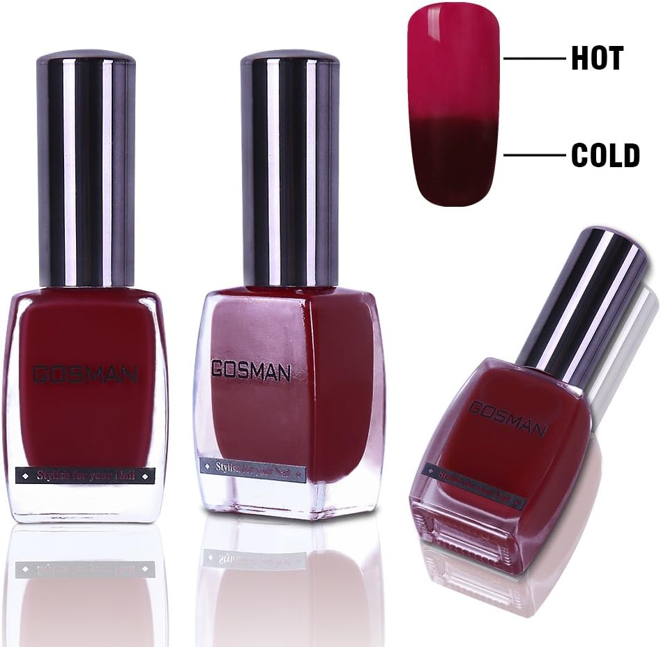 Temperature Color Changing Nail Lacquer Varnish Thermal Color Change Nail Art Polish Quick Dry 60 Seconds 15ML 15014