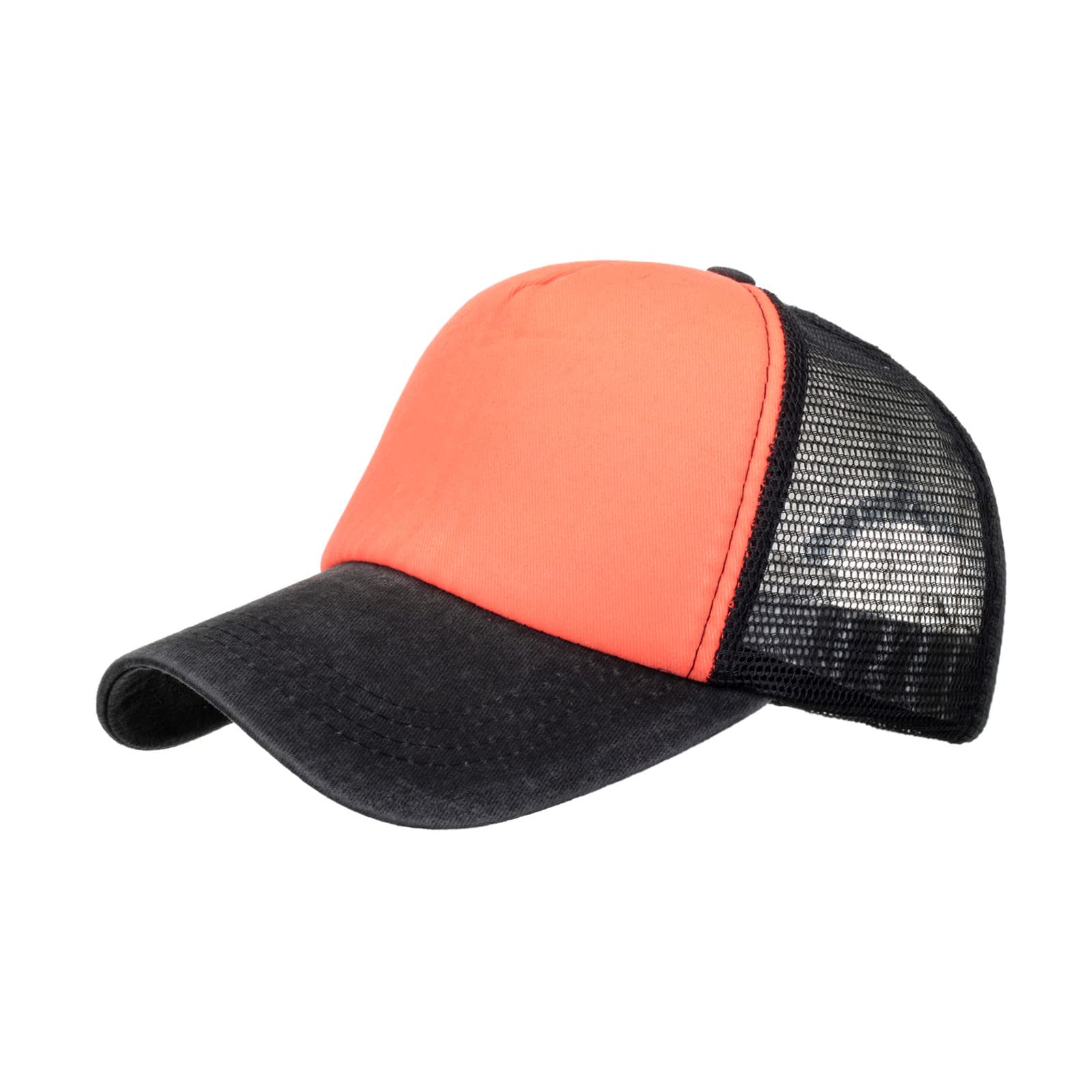 Fashion Women Men Sport Hit Color Breathable Beach Baseball Cap Hip Hop Hat Sun Hat All Mesh Trucker Hat