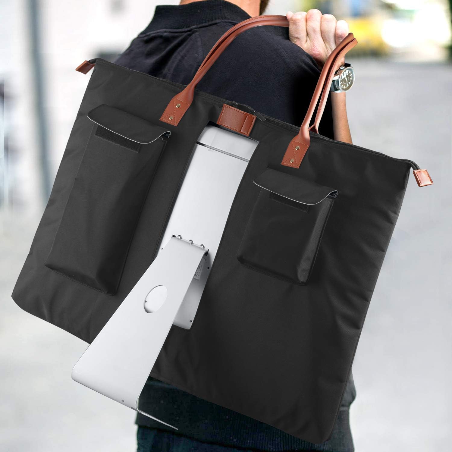 Up To 40% OFF CURMIO Carrying Case for Apple 21.5 iMac Desktop Computer, Travel Tote Bag Protective Shoulder Bag with PU Leather Handle for 21.5 iMac Monitor and Accessories Get Discount 70% Price CURMIO Carrying Case for Apple 21.5 iMac Desktop Computer, Travel Tote Bag Protective Shoulder Bag with PU Leather Handle for 21.5 iMac Monitor and Accessories