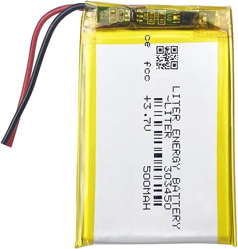 Liter energybattery Batería recargable del polímero de iones de litio de la batería 303450 del polímero de litio de la batería 500mAh de 3.7V Lipo