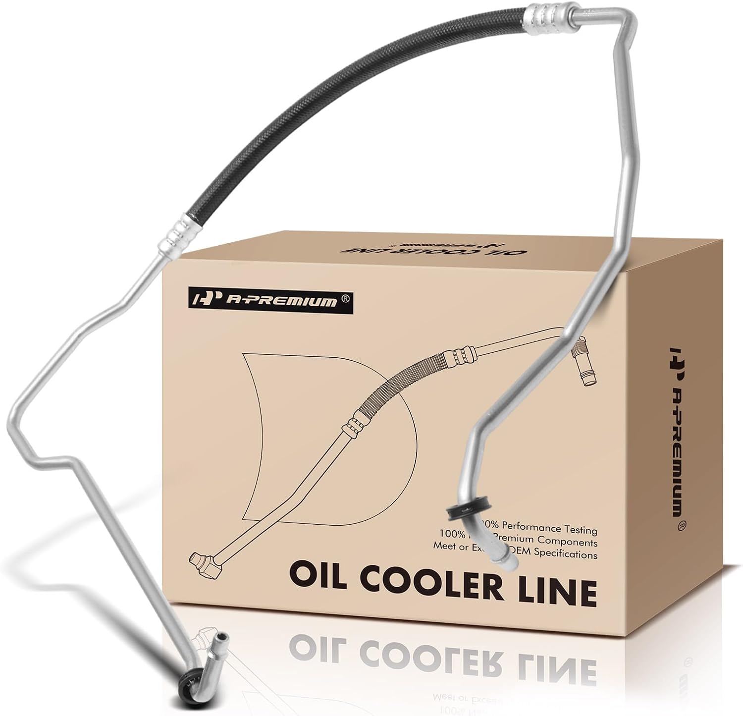 A-Premium Automatic Transmission Oil Cooler Line Hose Assembly Compatible with Chevrolet Cruze 2014-2019, Cruze Limited & Buick Cascada, Auto Trans