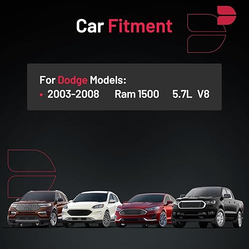 Miniatura 117 de BDFHYK Juego de 6 bujías iridio compatibles con Dodge Nitro Ram 1500 Dakota, compatible con Jeep Commander Liberty Grand Cherokee, Raider, 3.7L 4.7L