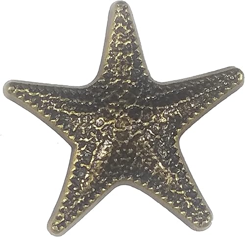 Miniatura 8 de GENUINE TEXAS BRAND Juego de 24 pomos de cajón Coastal Collecton Starfish en pátina de cobre