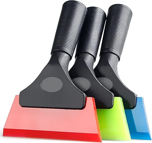 Miniatura 4 de LZ Escobilla de ducha para puertas de vidrio, escobilla de limpieza para ventanas, escobilla pequeña con hoja de goma, mini herramientas de tintado