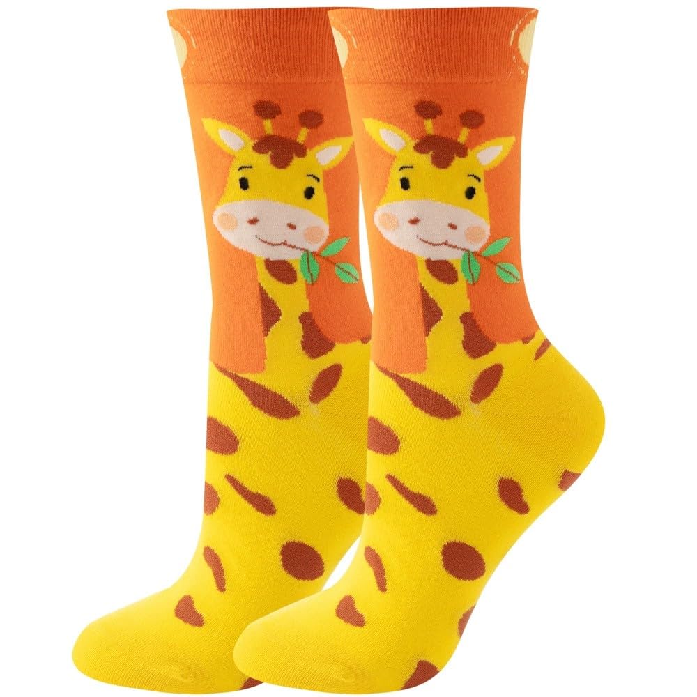 Fun Socks for Women, Rainbow Design,Stocking Stuffers, Size 6-12
