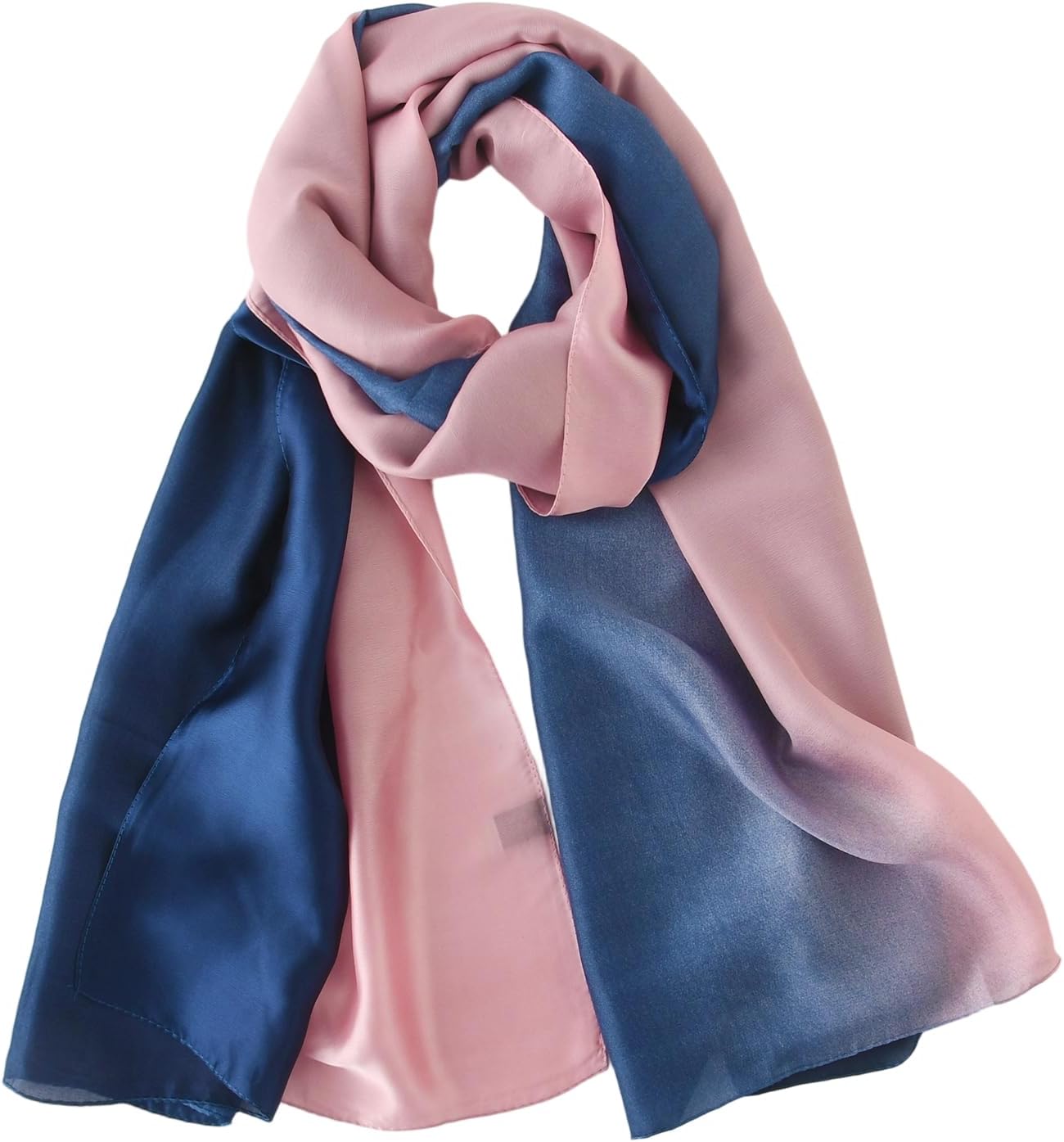 100% Mulberry Silk Scarf-Long Large Silk Neck Scarf Hijab Shawl for Women Travel Wrap