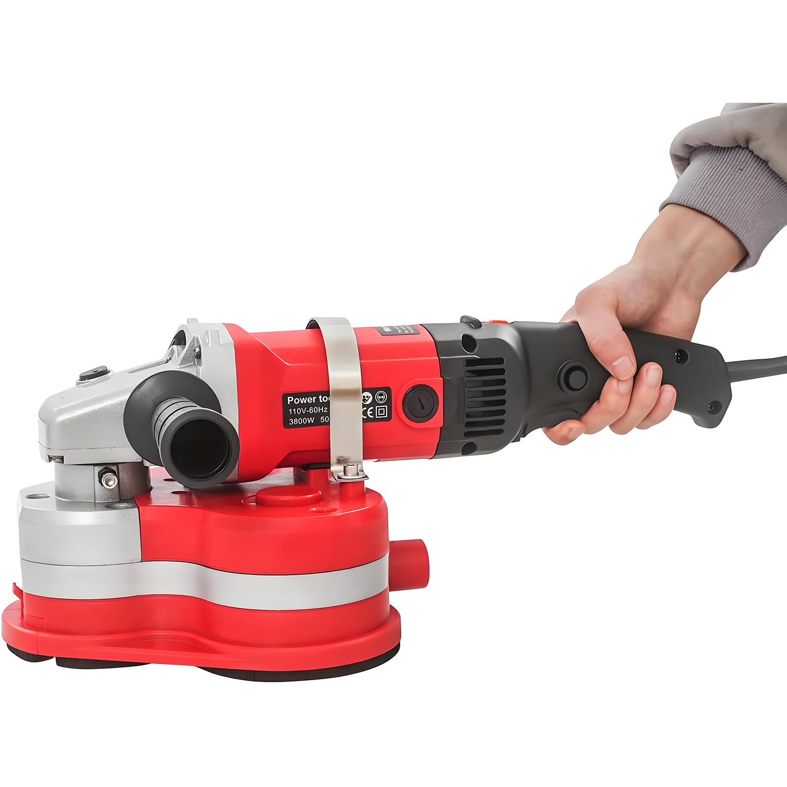 Pulidora Diamantada Eléctrica-Diámetro de Pulido 220mm,3 Discos Diamantados, Amoladora de Hormigón 4200W para Pulir Superficies de Piedra/Hormigón,Decapado Metálico y Eliminación de Thin-Set