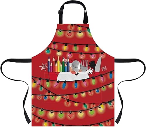 Vista 113 de doginthehole Delantal para niños con bolsillo para niños y niñas, delantales de chef ajustables con 2 bolsillos para cocinar, pintar