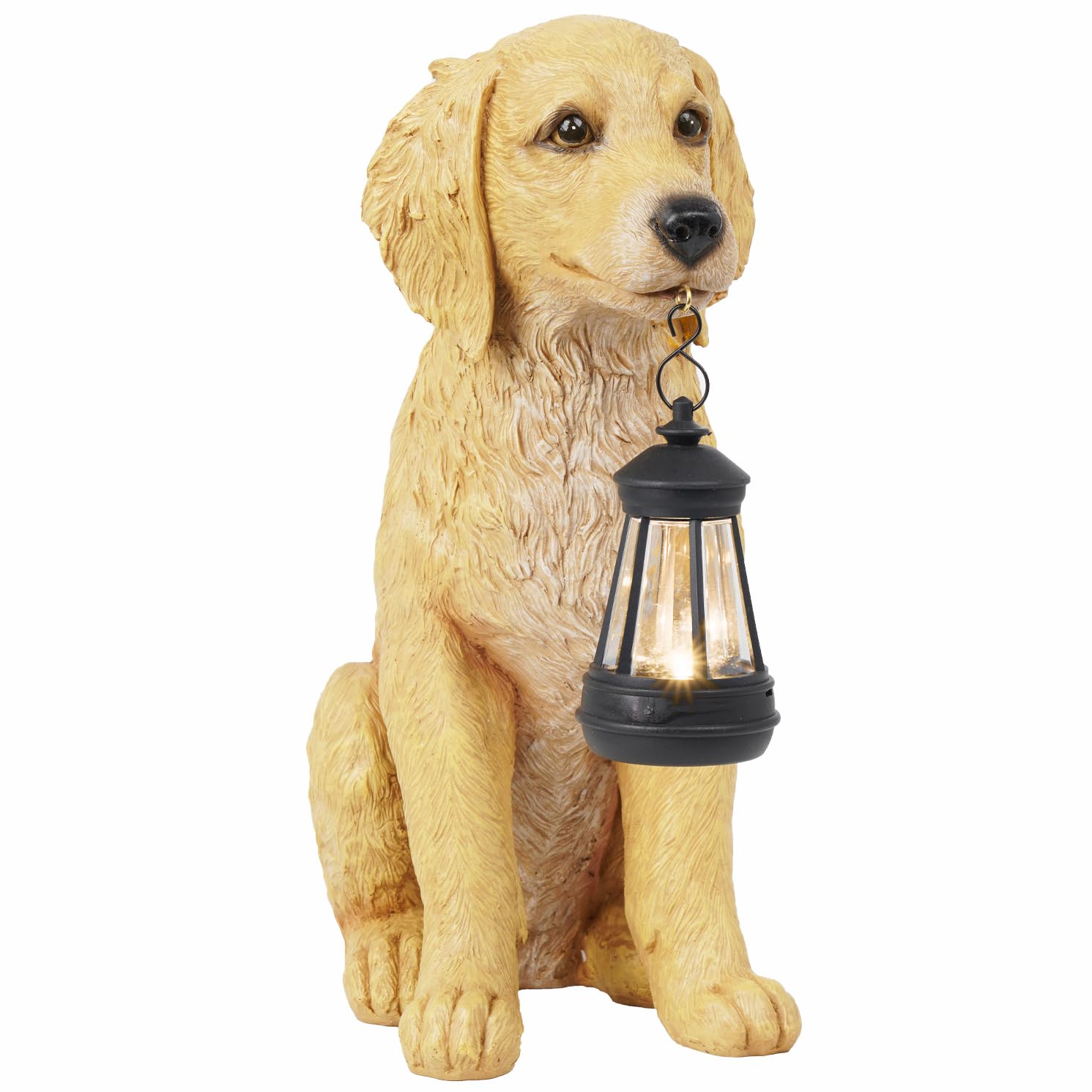 Statue de chiot Golden Retriever Cynkeyee, finition haut de gamme