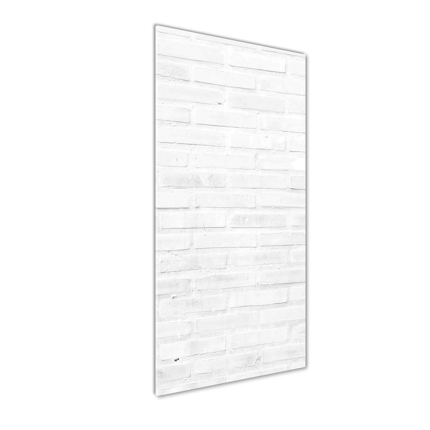 Tableaux pour la mur acrylique Tulup déco mural design brique blanche 50x125