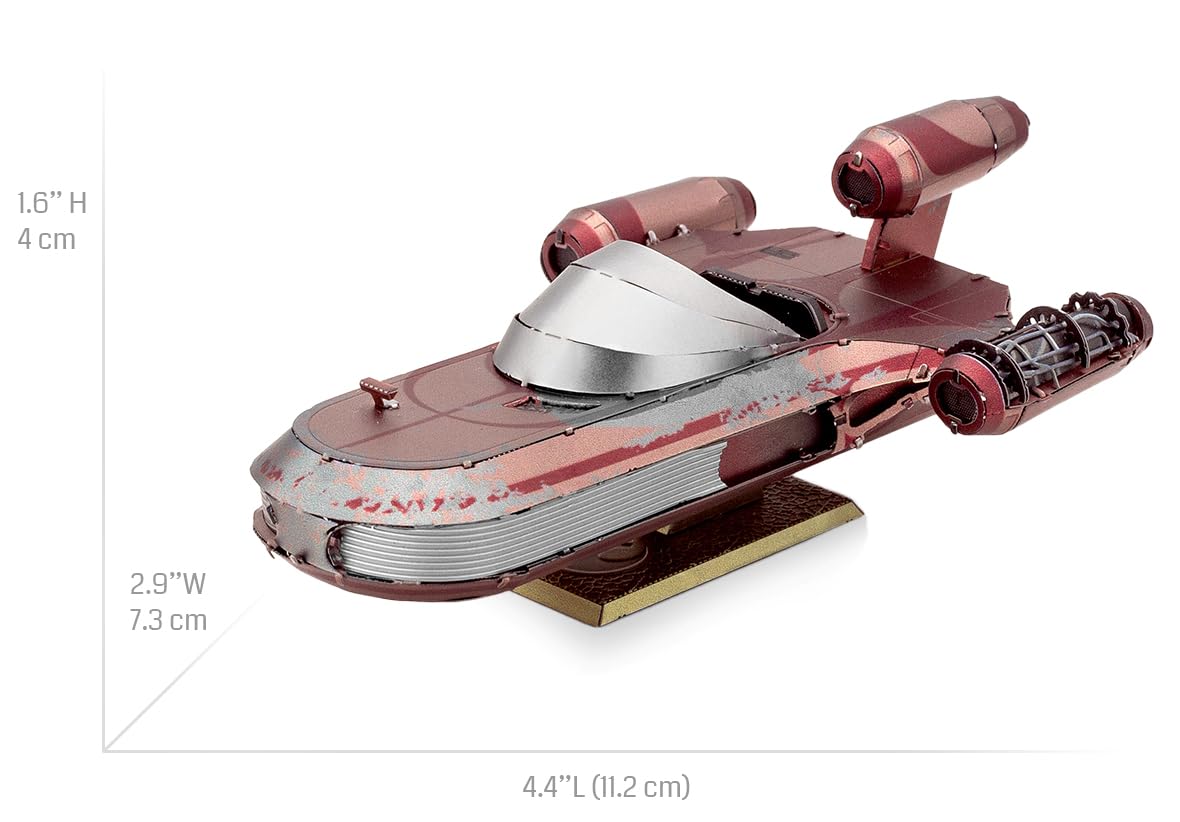 Metal Earth Star Wars X-34 Landspeeder 3D Metal Model Kit Fascinations - Image 2