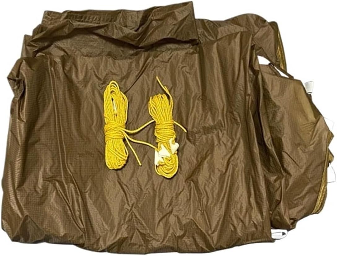 ナイロンシリコンコーティングアウトドアキャンプテントタープに対応(15D brown 3X3M)