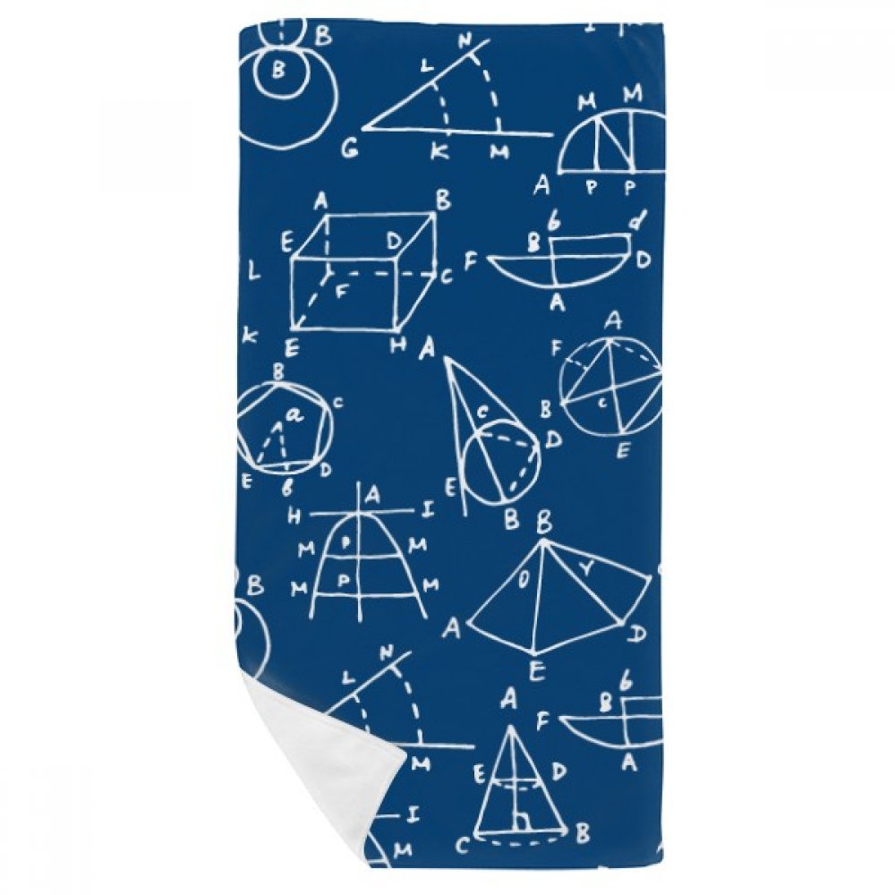 Serviette de bain douce mathématiques multicolor, le cadeau idéal pour enseignants