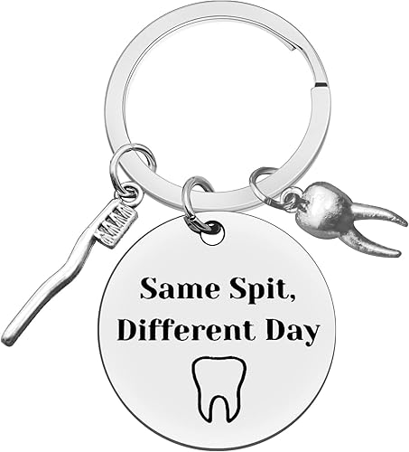 Xiahuyu Regalos para dentistas para mujeres y hombres, regalo de higienista dental, llavero de día diferente, regalo de asistente dental, regalo