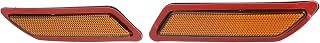 Bumper Reflector Side Marker 63147274521 63147274522 Front Reflector for BMW 328i 2012-2015 Plastic (Set of 2)