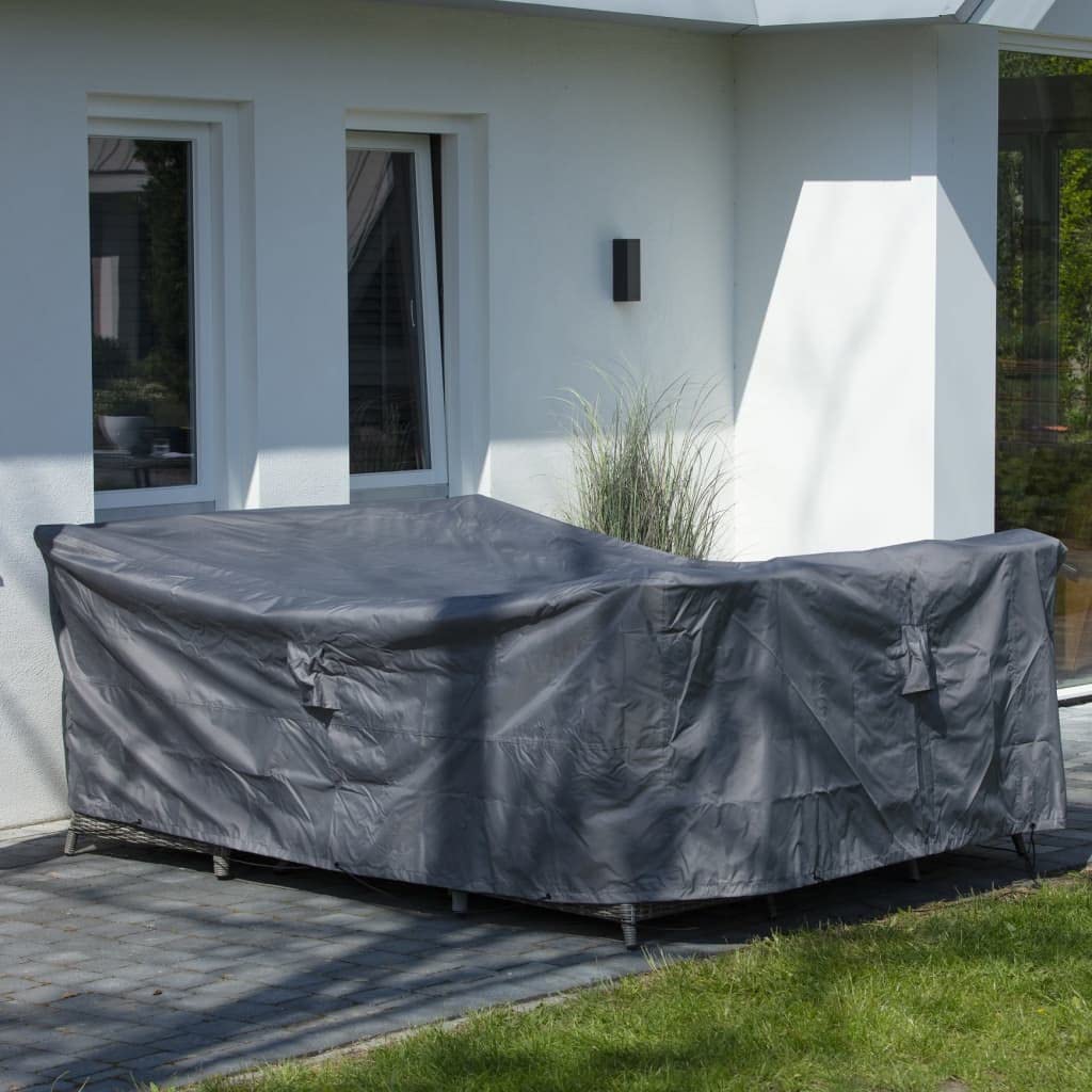 Madison Gartenmöbel Abdeckung Schutzhülle Abdeckplane Abdeckhaube Schutzplane Sitzgruppe Sitzgarnitur 305x190x85 cm Grau Wasserdicht Atmungsaktiv