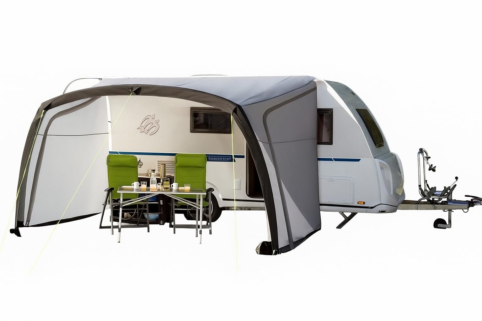 BERGER | Pare-Soleil Gonflable Sombra-L 400x250 | Auvent de Camping | Store pour Camping-Car, Caravane Gonflable | Auvent Gonflable Camping Car | Accessoire Camping Car