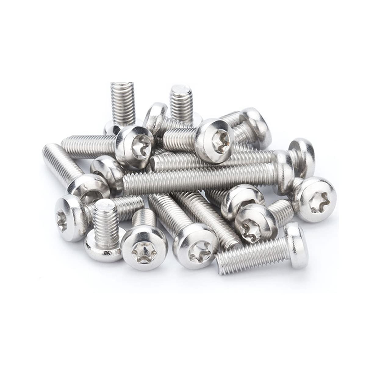 Qrity 25 Pezzi Vite Torx, M5 x 16mm Viti a Macchina Torx, Bulloni a Testa Tonda Viti, Pulsante Testa Torx Viti a Macchina, Filettatura Completa