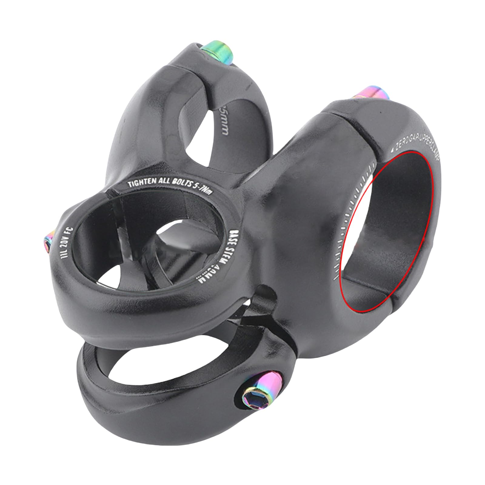 Attacco manubrio corto in lega di alluminio per mountain bike biciclette bilanciate accessori per ciclismo