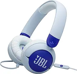 JBL Fones de ouvido auriculares Junior 320 com fio, azul