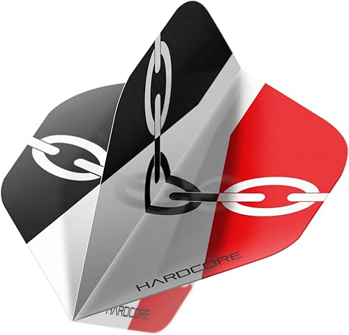 Miniatura 3 de Hardcore Negro País Extra Grueso estándar Dart Vuelos5sets por pack 15Dart Vuelos En Total y rojo tarjeta de puntuación