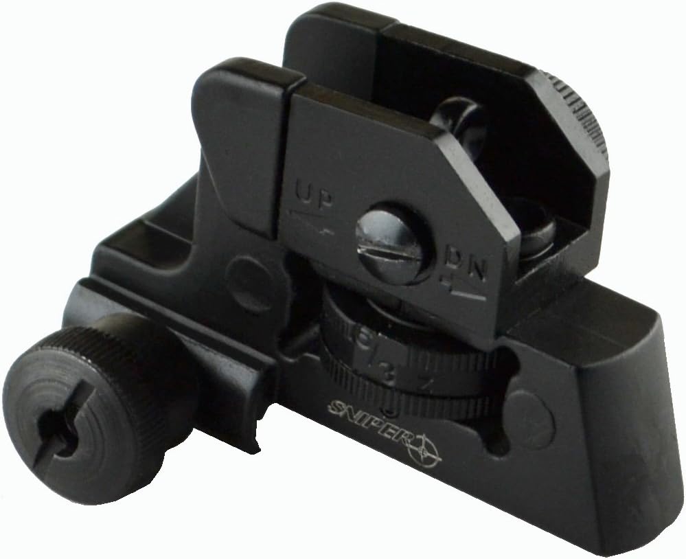 Amazon.com : SNIPER Complete Rear Sight with Windage/Elevation ...