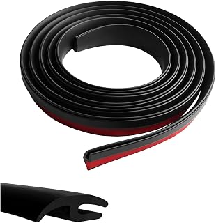 1.7M/5.6Ft Self Adhesive Car Windshield Cowl Rubber Seal Strip | H-Shaped Front Windshield Seal Strip for Reducing Wind Noise,Cuttable Windshield Weather Stripping for Cars,SUVs,Truck