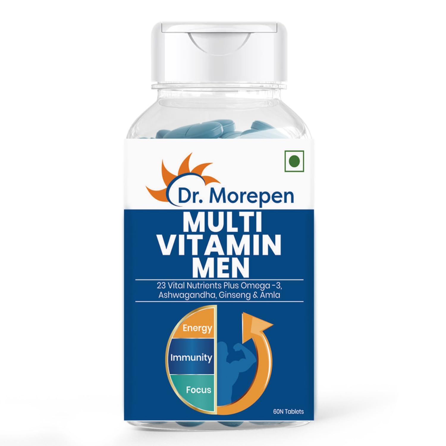 Dr.Morepen Multivitamin For Men | Energy & Immunity Booster | 60 Tablets (B09CKZ7SNH) Amazon Price History, Amazon Price Tracker