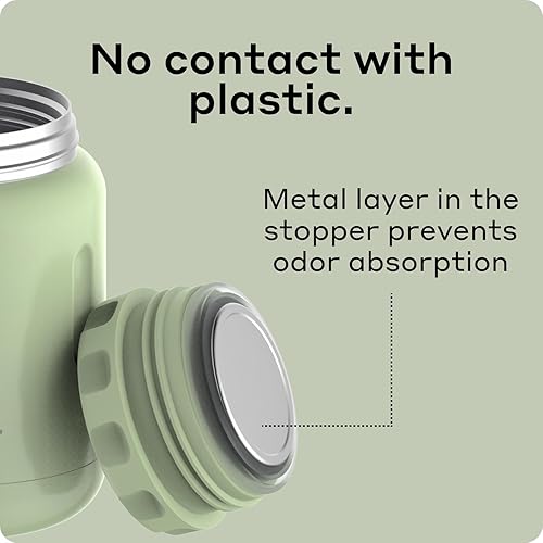 Miniatura 29 de BOBBER Tarro térmico aislado de boca ancha de 24 onzas para sopa y comida caliente, acero inoxidable con cuchara y tazón integrados, mantiene