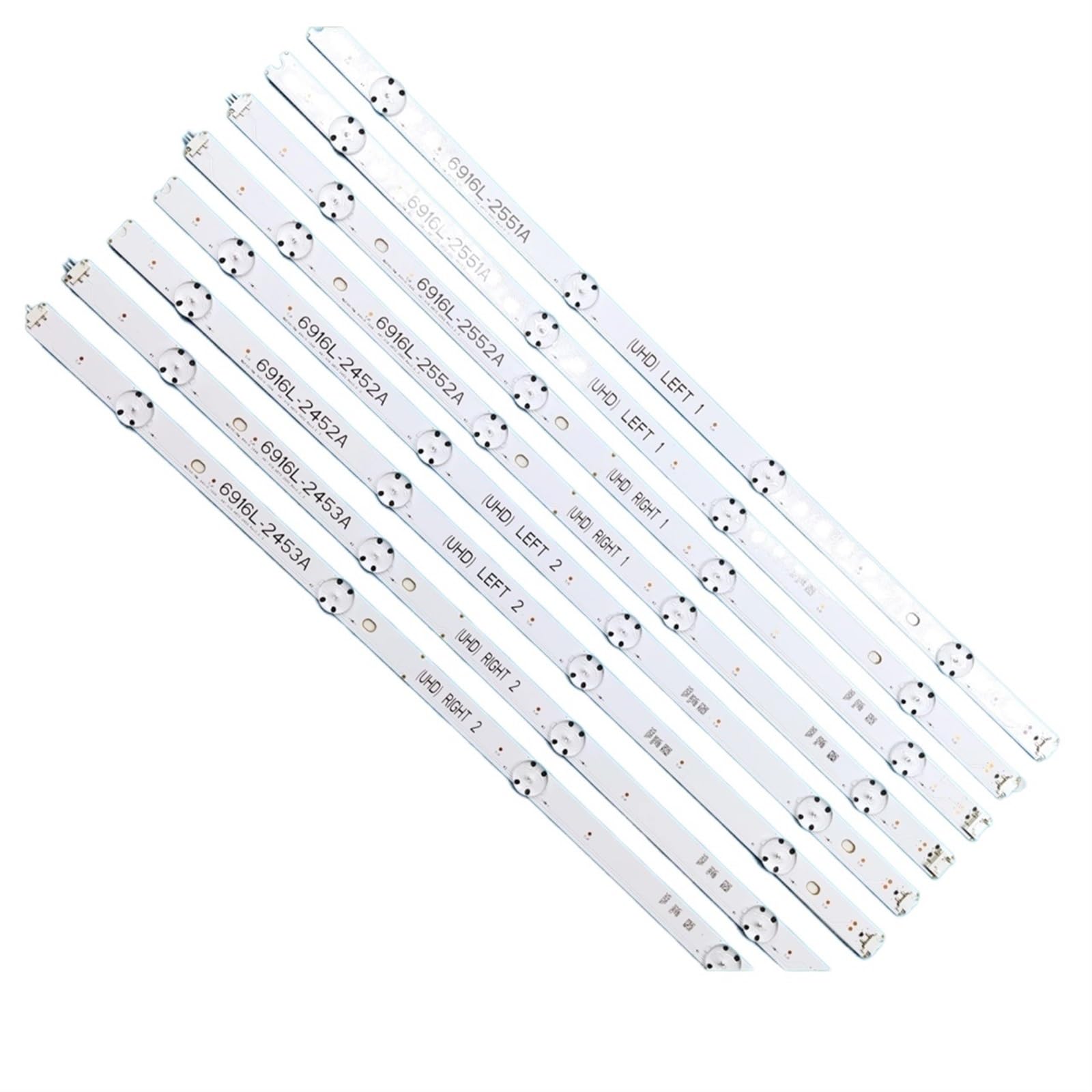 Bande De Rétroéclairage LED Pièce/Ensemble, for LG TV 49 Pouces 49UH6500 6916L-2452A 6916L-2453A 6916L-2551A 6916L-2552A 49UH676V 49UH650V 49UH668V